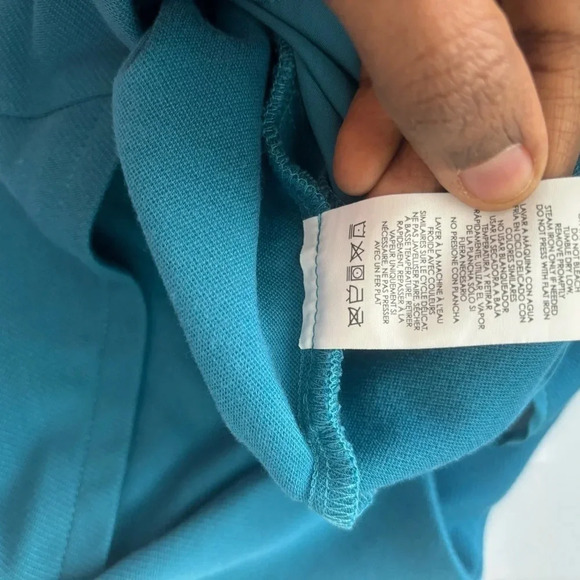 Cabi Blue green Rayon Blend Stretch Sigourney Pencil Skirt 10 # 3220 - Picture 5 of 8